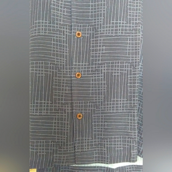 BNWT VINTAGE SILK TOMMY BAHAMA MENS SHIRT SZ. MED GRILLIN OUT S/S GREYS PKTS - Picture 6 of 10